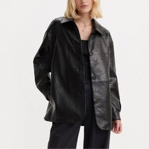 Levi's Faux Leather Vintage Blazer Jacket XXL